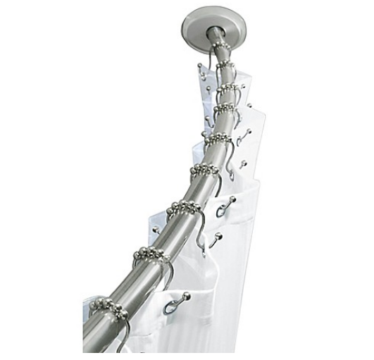 Stainless Steel Dual Install Curved Shower Rod ($55-$65)